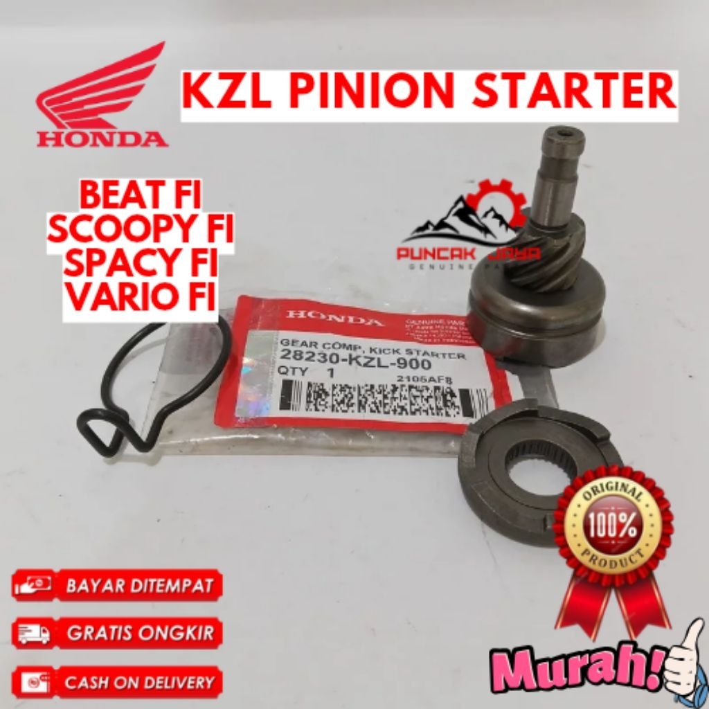 PINION STARTER ORIGINAL HONDA KODE KZL, PINION STARTER BEAT FI, PINION STARTER SCOOPY FI, PINION STA
