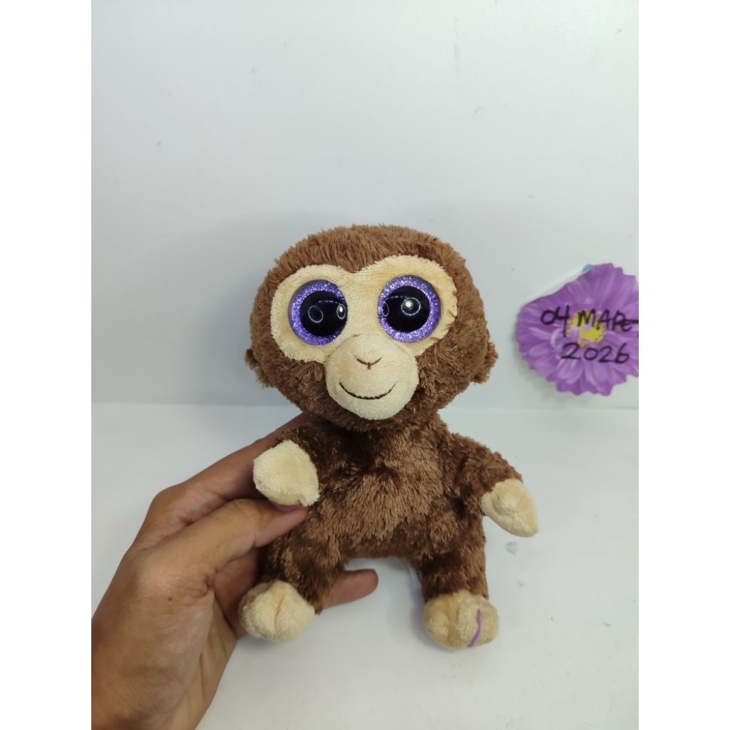 boneka monyet mabel mata belo original ty