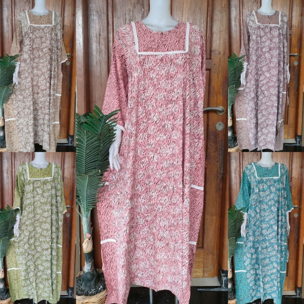 LD 120-140 DASTER QONITA LENGAN PANJANG LONGDRESS BUSUI JUMBO SLETING DEPAN RAYON PREMIUM