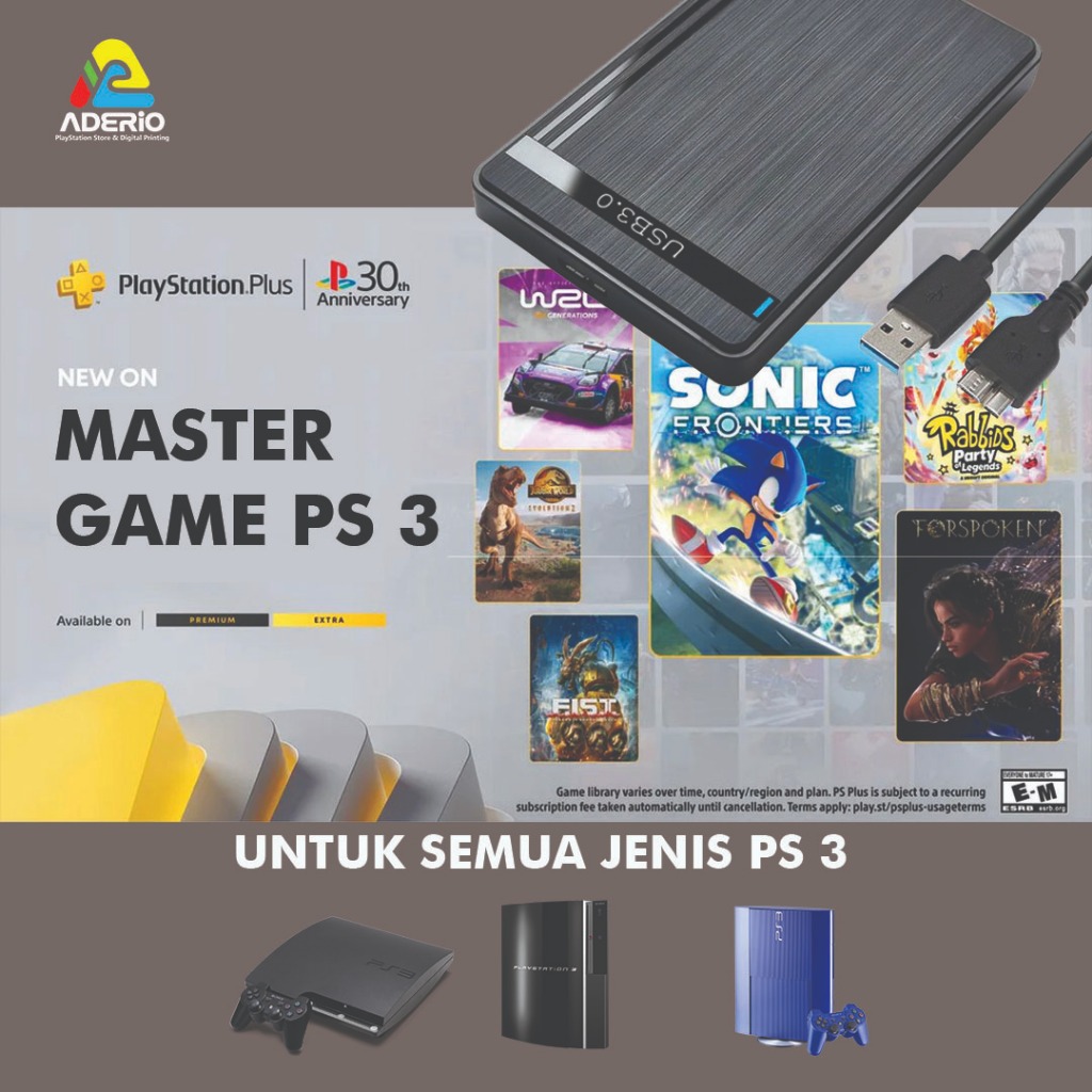 Hardisk Eksternal / Internal PS3 Full Game - Master Game PS3 Koleksi Terlengkap