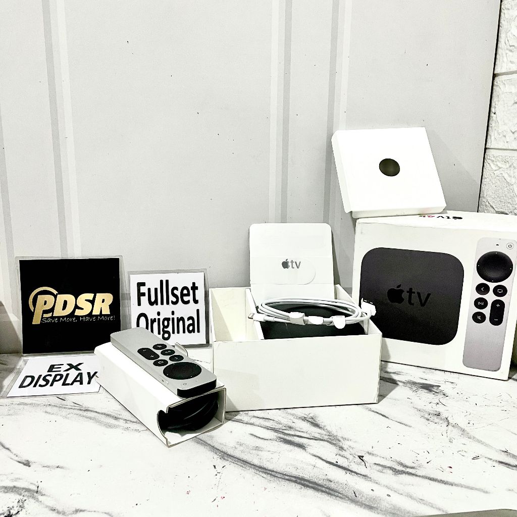 APPLE TV 4K GEN 1 32GB 2021 FULLSET ORIGINAL EX DISPLAY RESMI