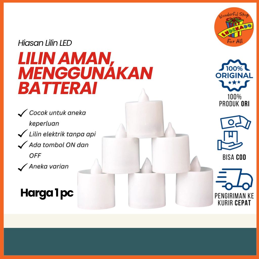 HIASAN LILIN LED - Hiasan Natal