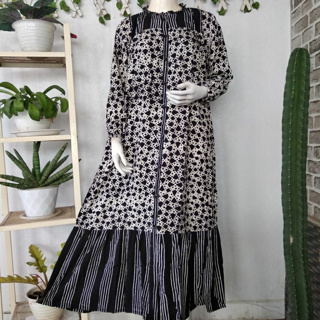 Putri Diana (Ld120,pb130) Gamis Jumbo Susan Kancing HP