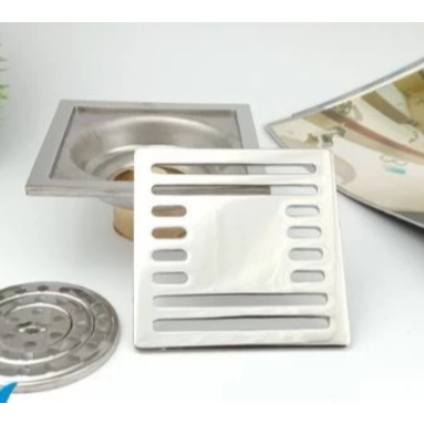 Flusso Floor Drain Kamar Mandi Katub Kuningan Anti Kecoa & Bau Saringan Got Afur Lantai