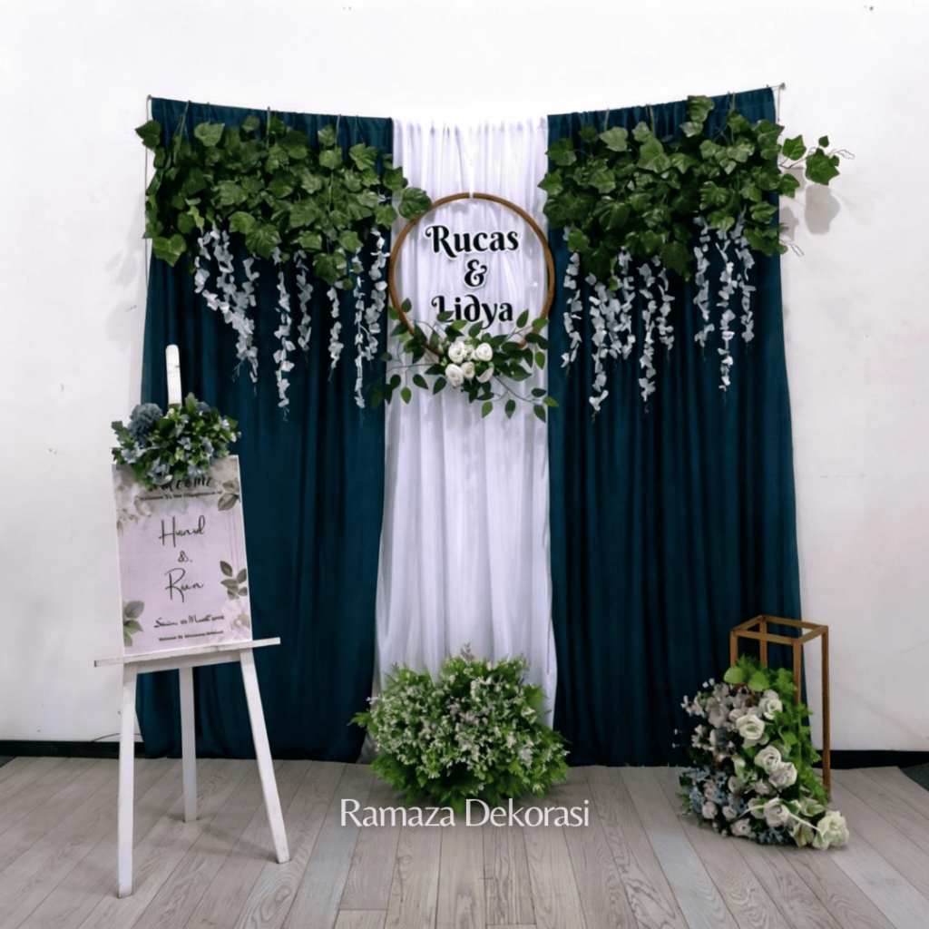 [PAKET HEMAT VARIASI 2 SISI DAUN ANGGUR] / Dekorasi lamaran backdrop VARIASI/Dekorasi lamaran/akadni