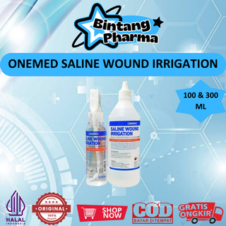 ONEMED (SALINE WOUND IRRIGATION BOTOL @100ML DAN @300ML) - CAIRAN PEMBERSIH LUKA NACL (0.9%)