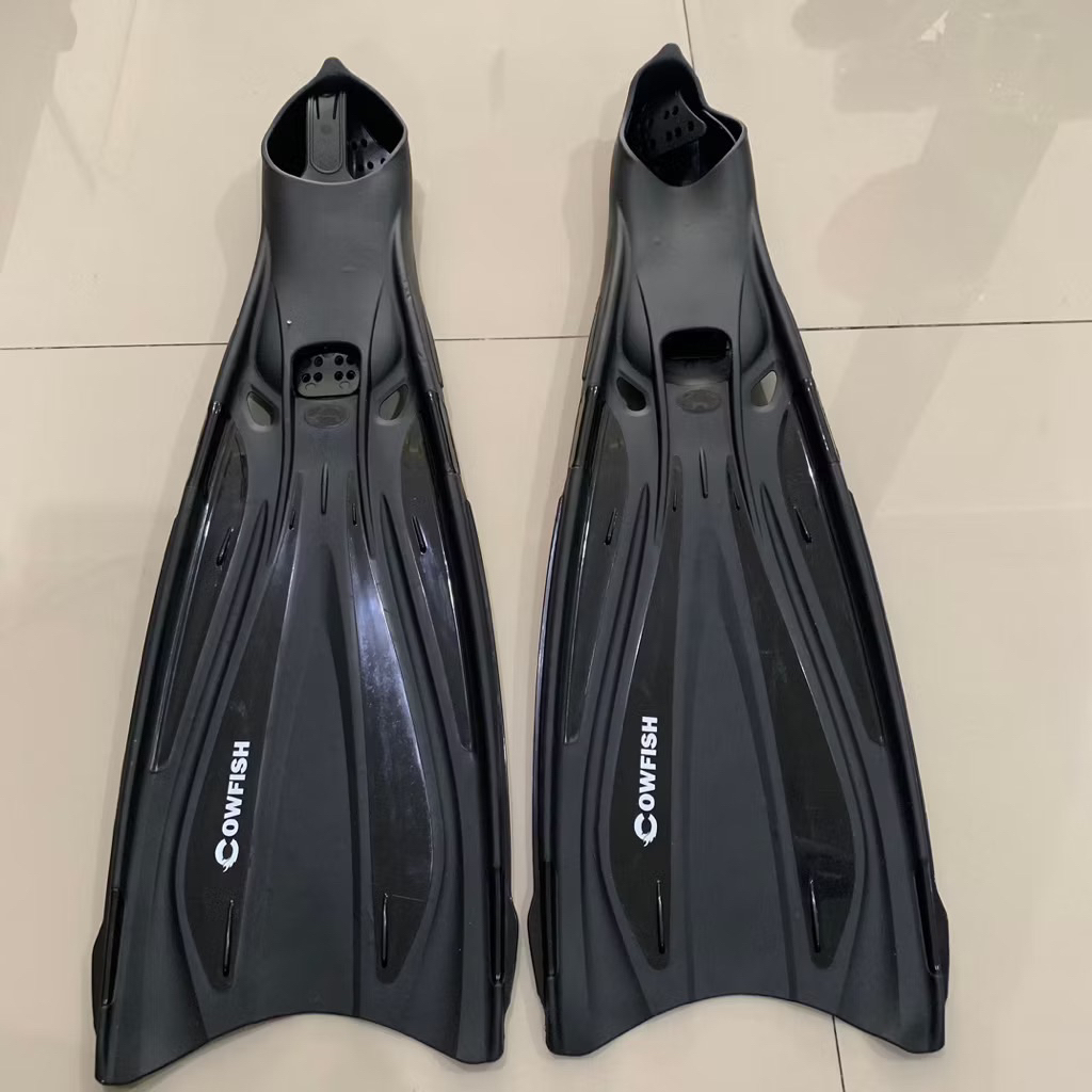 Cowfish Kaki Katak Diving Fins Snorkeling Kaki Katak Renang Dewasa (Hitam)