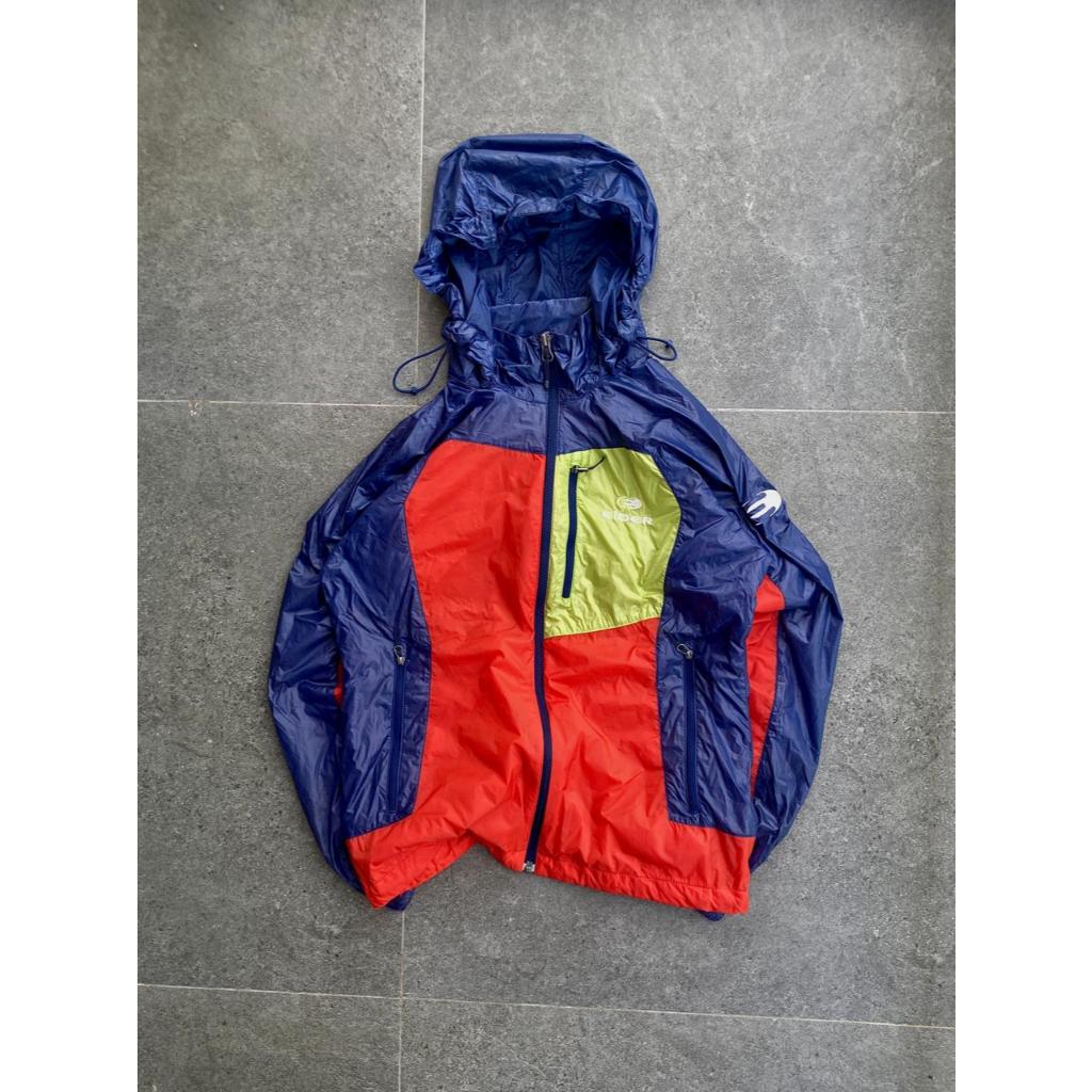 Jaket Outdoor Eider Orange & Navy Original