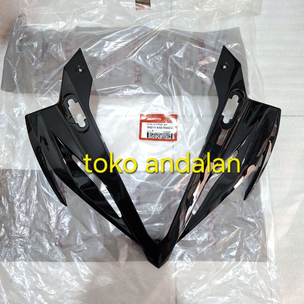 TAMENG COVER DEPAN CBR HITAM 64211-K45-N40ZD Cover Tameng Depan Hitam Honda New CBR 150R K45G 64211K
