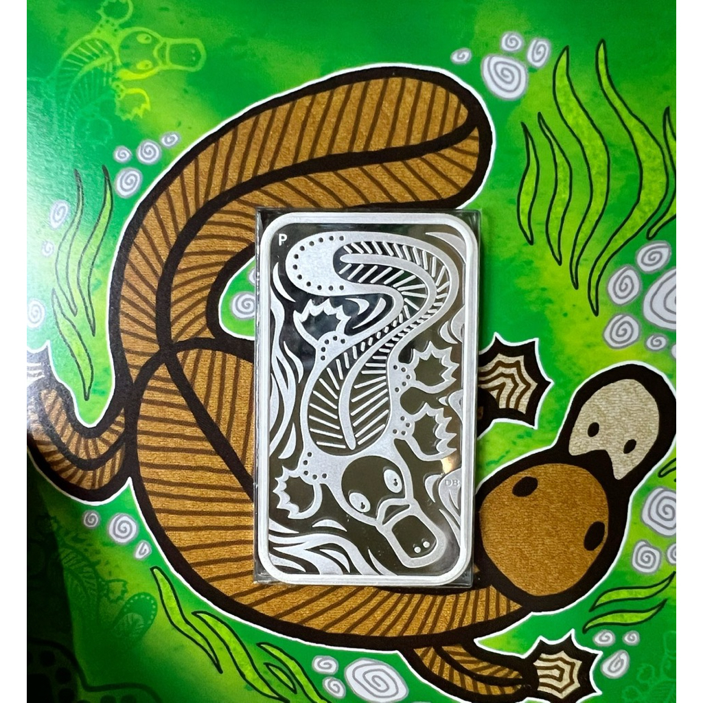 Platypus silver bar 1 oz by Perth mint Australia