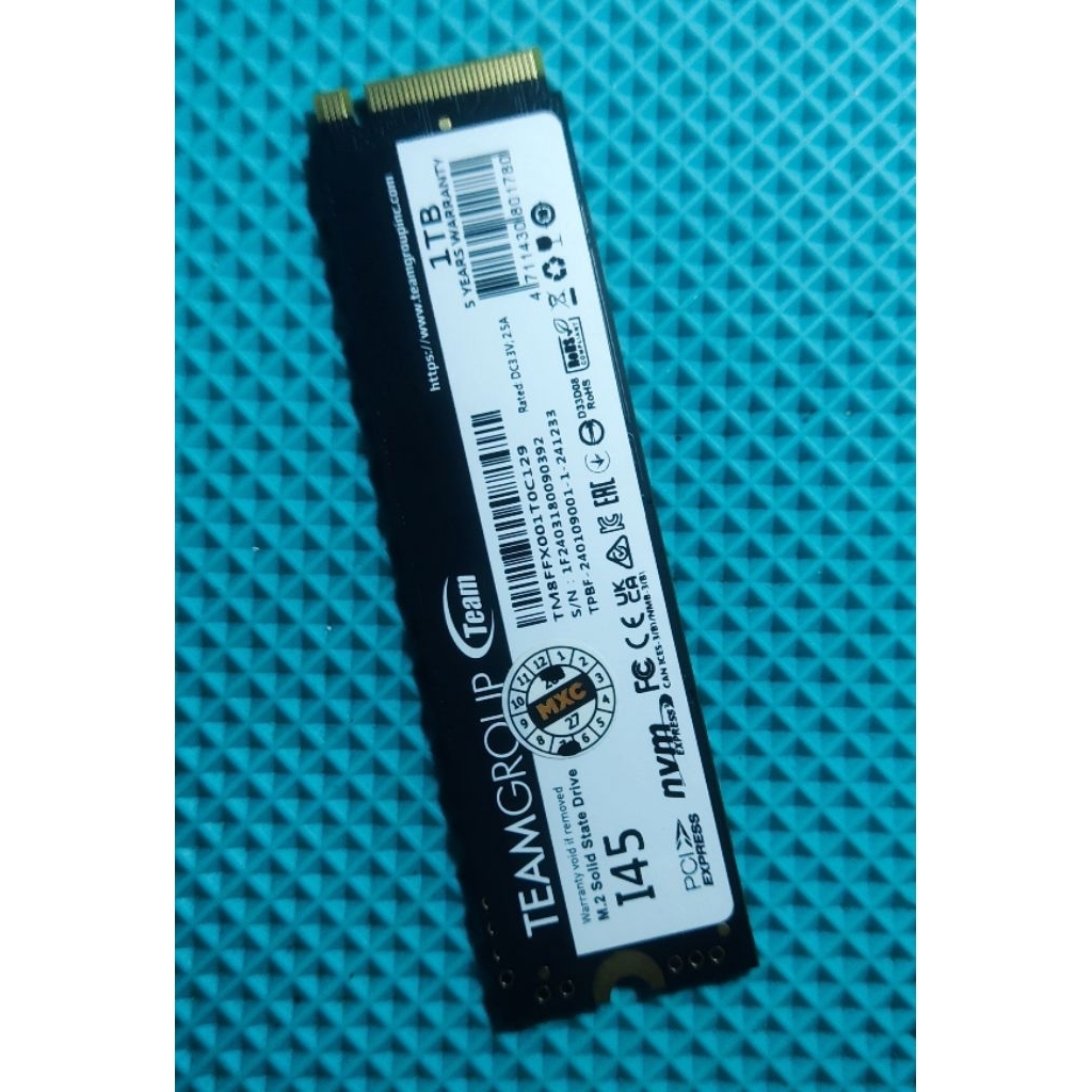 SSD 1TB TEAMGROUP T-CREATE CLASSIC I45 M.2 NVME PCIe 4 x4 SECOND NORMAL
