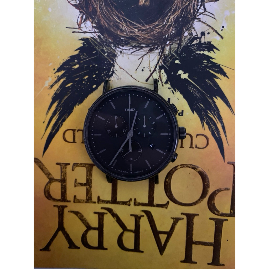 Timex Fairfield Indiglo Chronograph Black Dial