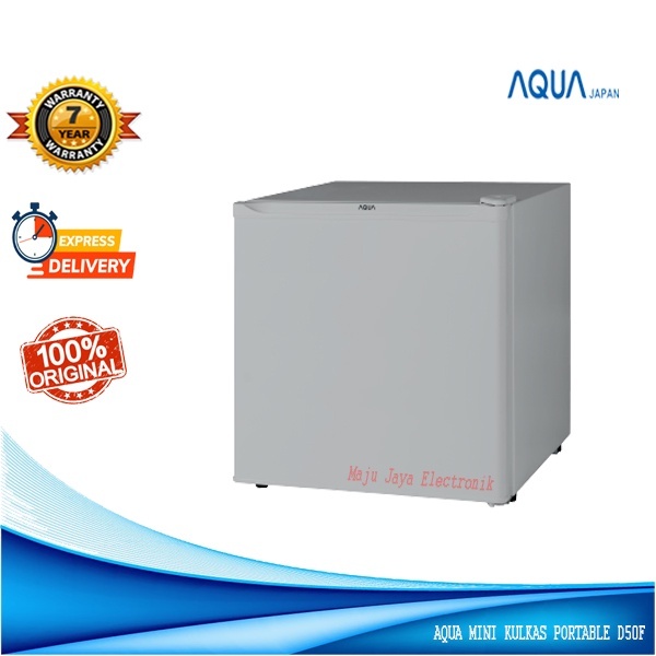 AQUA Kulkas Mini/hotel Portable 1 Pintu 47 Liter AQF D50 F + Freezer Garansi Resmi 7 Tahun