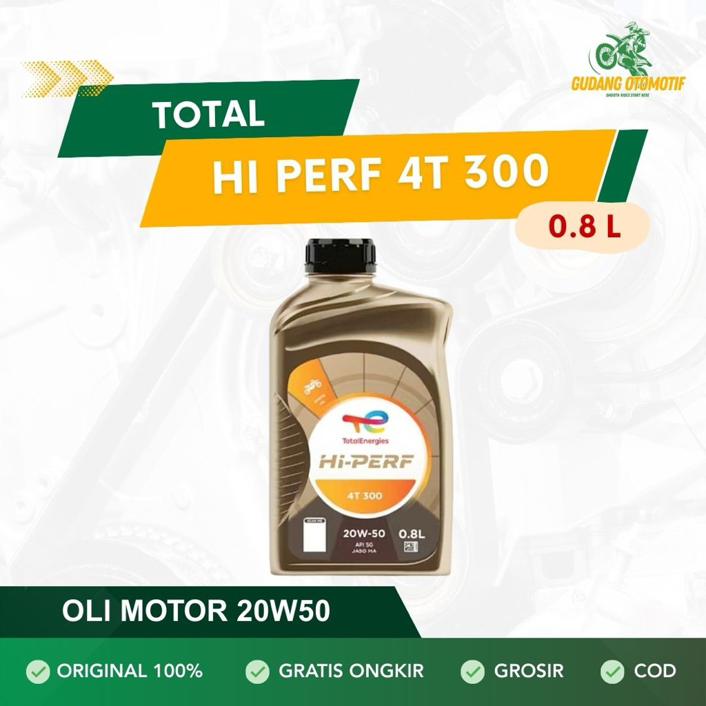 OLI MOTOR TOTAL 4T 300 20W50 - 0.8L