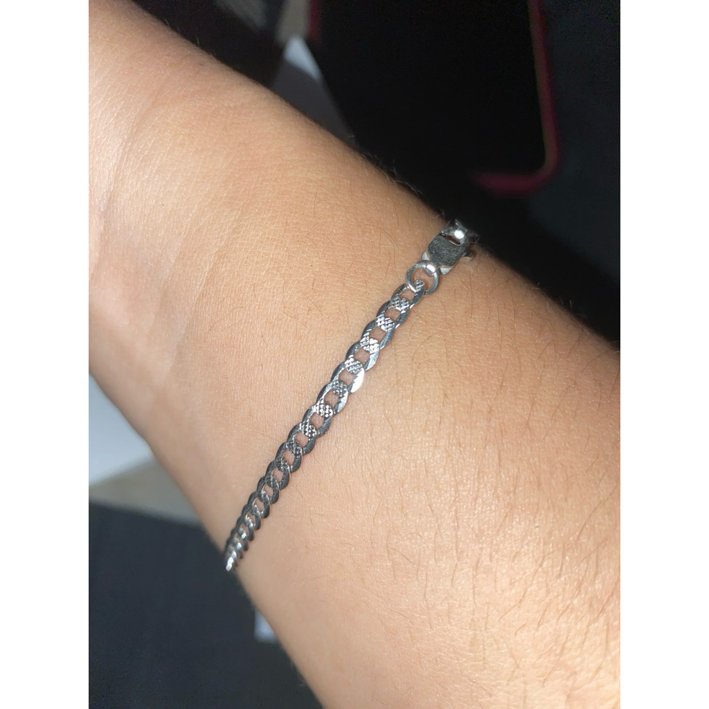 Gelang Rante silver perak asli kadar 925
