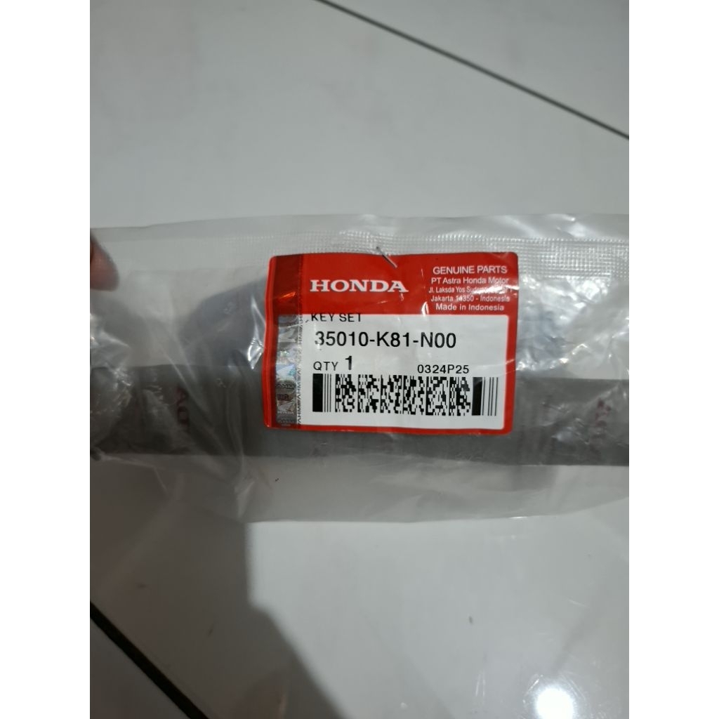 Kunci Kontak Beat Sporty ESP 2017 K81 / Beat Street 2016 (Original Honda AHM)