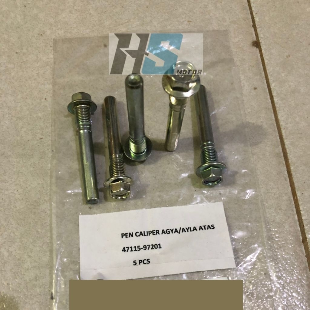 BAUT PEN KALIPER REM DEPAN ATAS CAKRAM CALIPER PIN MOBIL TOYOTA AGYA AYLA CALYA SIGRA SIRION LIVINA 
