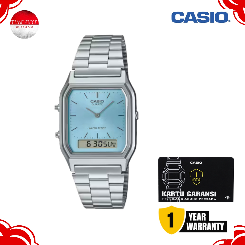 CASIO VINTAGE AQ-230A-2A1MQYDF / CASIO AQ230A-2A1 ORIGINAL & GARANSI