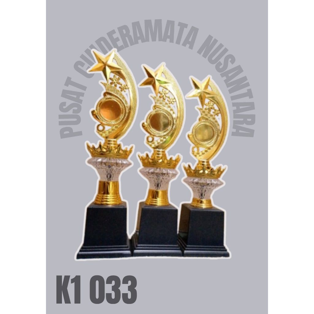 PIALA MAHKOTA KACA/PIALA SET JUARA 123/PIALA K1033