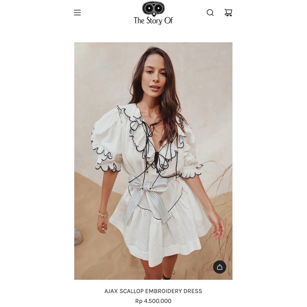the story of ajax scallop dress