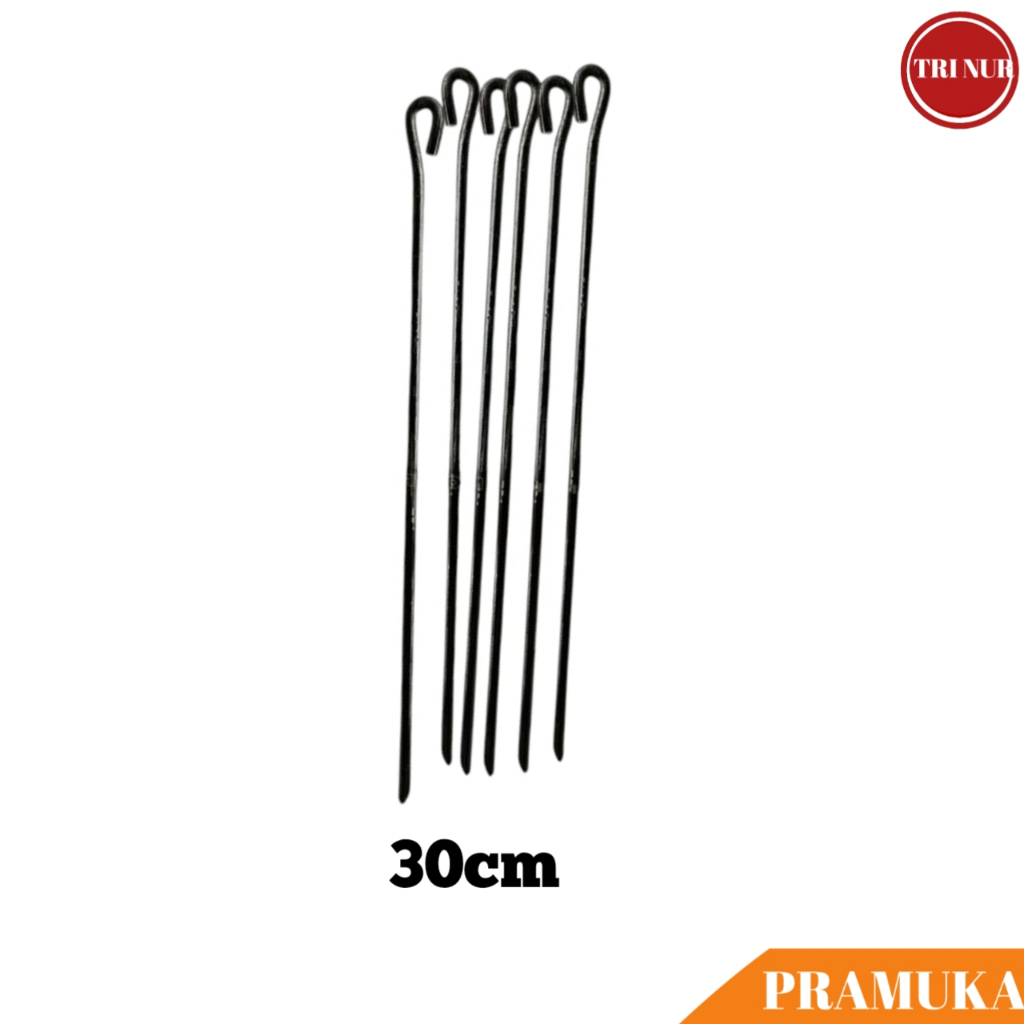 Pasak Tenda Besi (PANJANG 30cm) / Pasak Tenda Camping Besi / Patok Tenda Pramuka