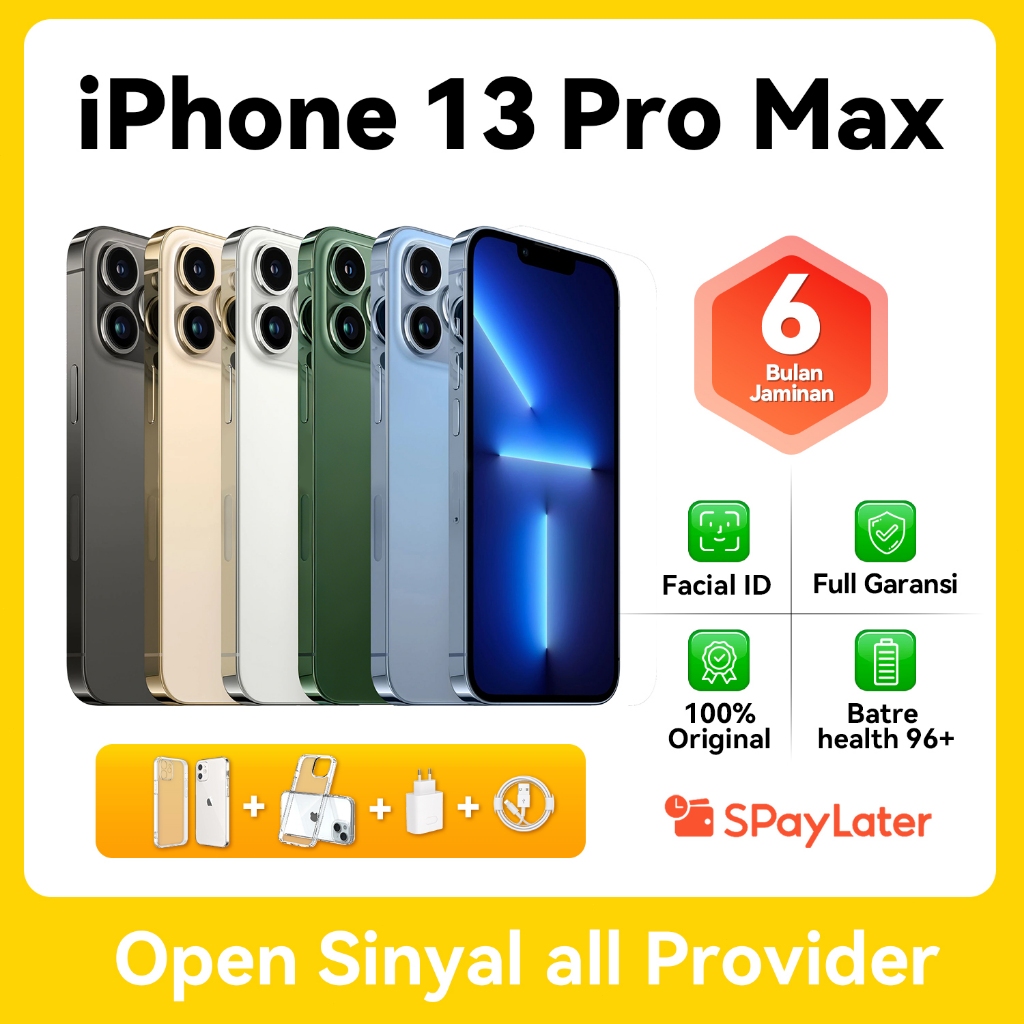 Dalam stok iPhone 13pro max/13pro SECOND 100% Original LIKE NEW  Fullse No Refurbish Ibox‌ Fullset M