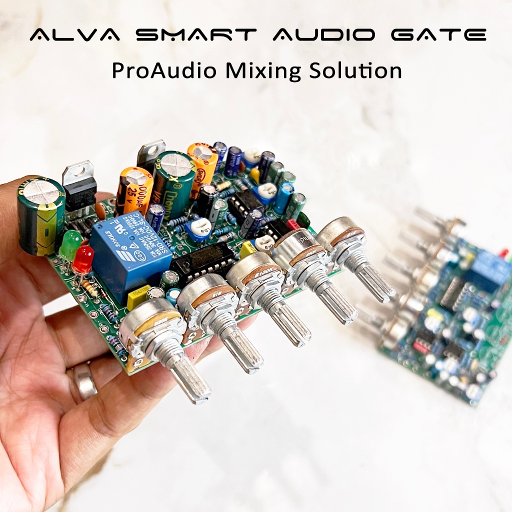 ALVA Smart Audio Noise Gate modul PCB KIT siap pakai anti feedback anti noise anti storing noise sup