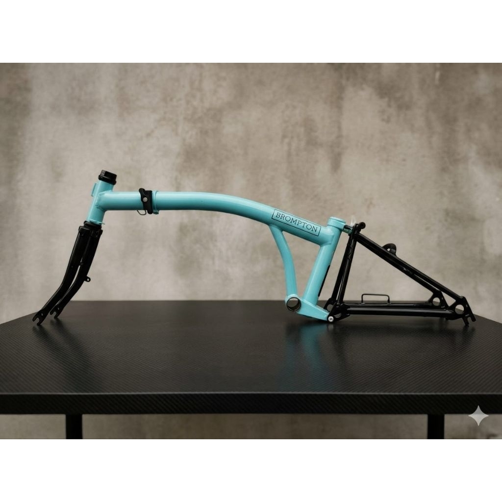 Frame sepeda original brompton turkish green 2019