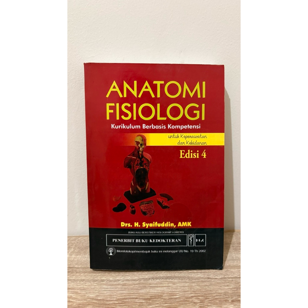 -PRELOVED- Buku Anatomi Fisiologi untuk Keperawatan dan Kebidanan Edisi 4