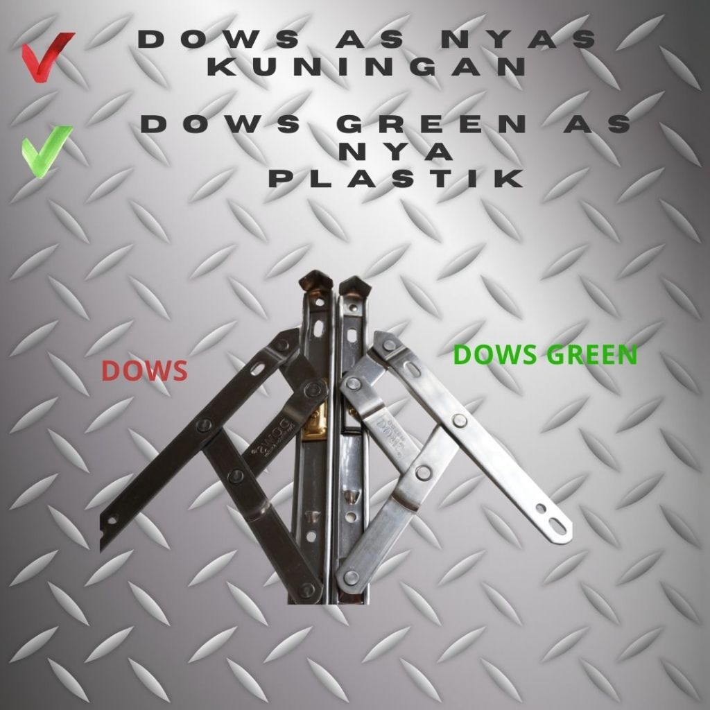 DOWS Engsel Jendela Casement Engsel Casement Engsel Jendela Aluminium 8 inch -24 inch