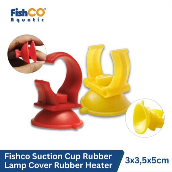 Fishco Dop karet lampu celup Aquarium Suction Cup – Karet Heater