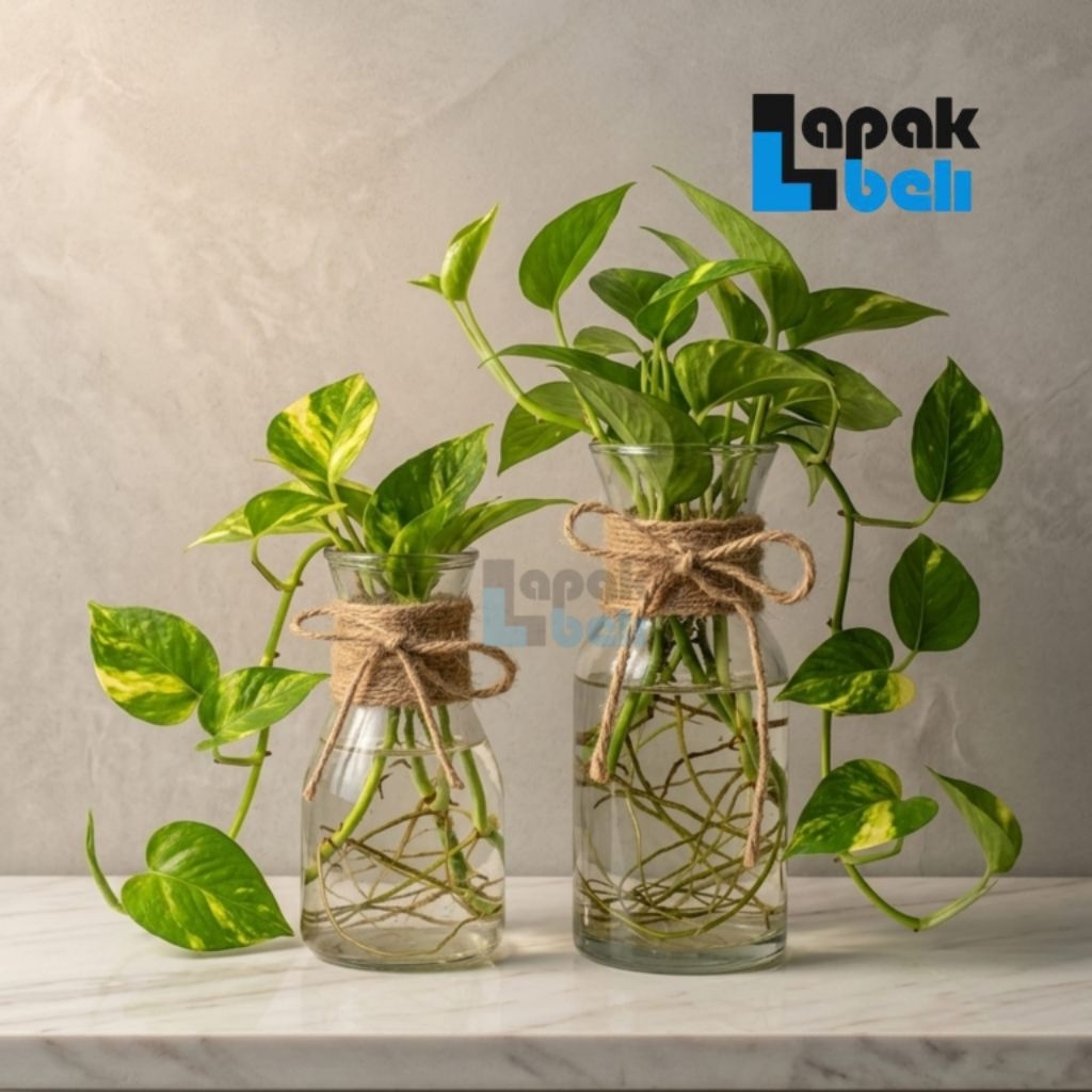 Vas Bunga Kaca / Vas Bunga Karaf / Vas Bunga Bening / Pot Tanaman Artifisial Hidroponik Estetik
