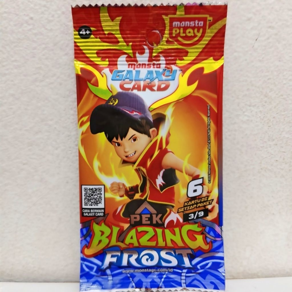 Monsta Galaxy Card Pek Blazing Frost Versi Indonesia 3/9 Alternate Rare