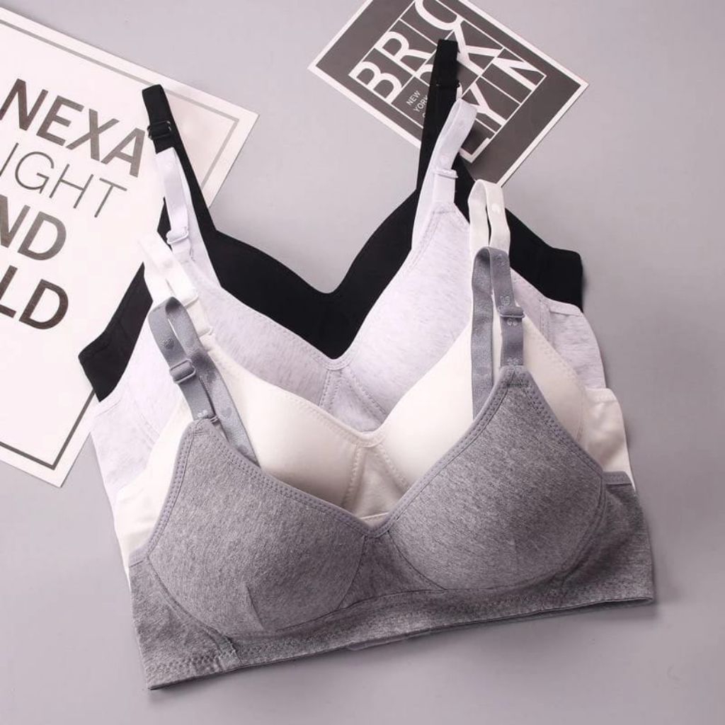 PROMO GROSIR  bh dewasa isi 6 pcs / bh busa <b>tanpa kawat</b> / bra jumbo / bra pengencang payudara