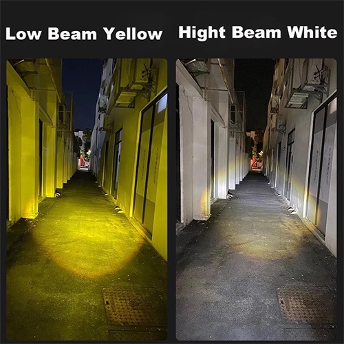 Lampu LED DEPAN H4 VIXION SCOOPY NYALA PUTIH - KUNING LASERGUN