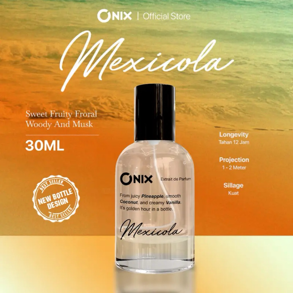 ONIX Fragrance MEXICOLA Eau De Parfum 30ml - Parfum Unisex Tahan Lama Original