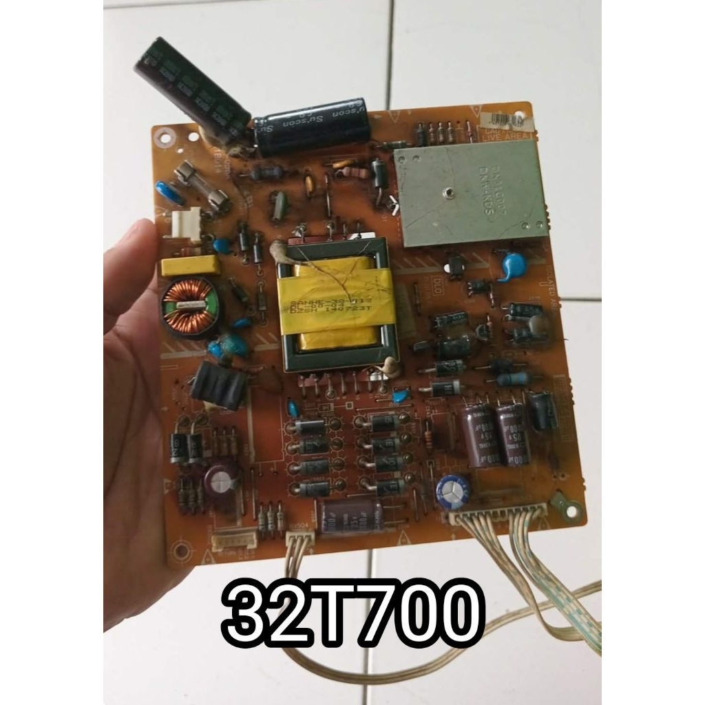 sparepart mesin tipi LED Polytron pld 32D700 32T700 32D710 PSU power suplai power supply regulator s