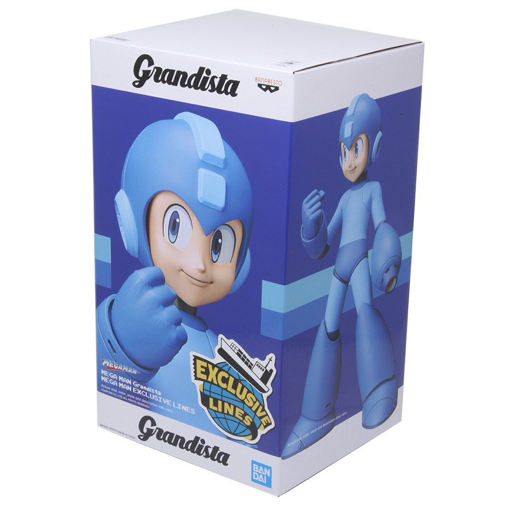 Grandista Megaman Rockman Action Figure Banpresto Bandai Pajangan Mega Man