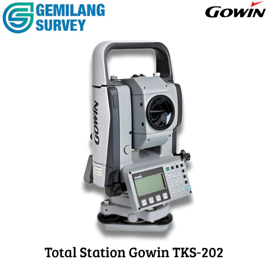 Jual Total Station Gowin TKS 202 Bekas Aksesoris Lengkap 1 Set
