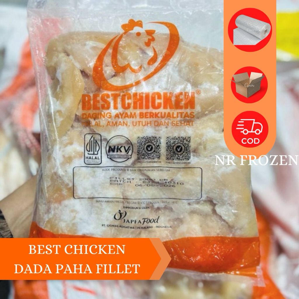 BEST CHICKEN AYAM DADA PAHA FILLET 2KG N1739