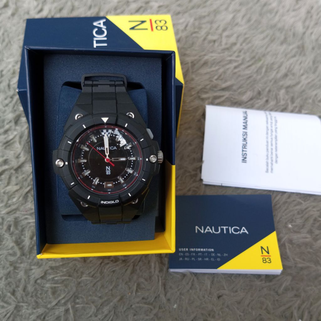 Jam tangan Nautica N83 watch coronado bay black BNIB original garansi resmi PT.GAP