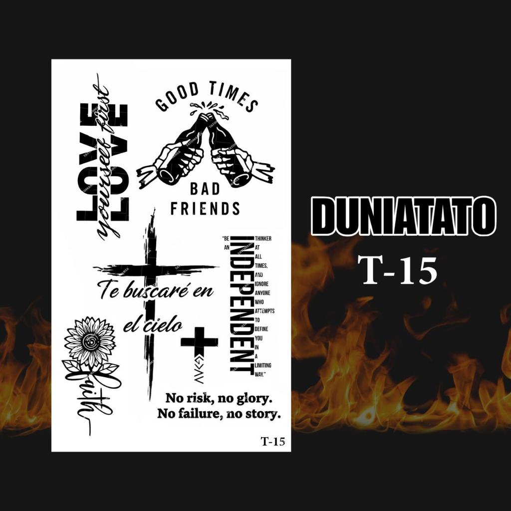 Duniatato-Stiker tato temporer semi permanen tulisan-15