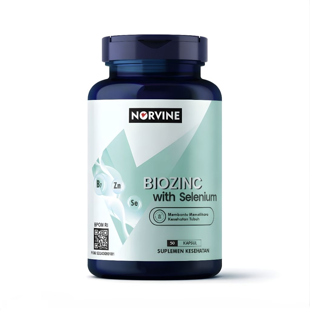 Norvine Biozinc (Biotin Zinc with Selenium)Bpom & Halal
