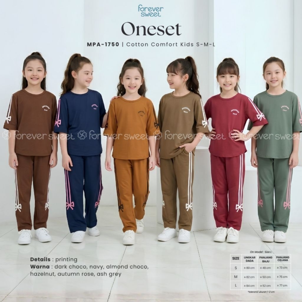 FOREVER SWEET Babydoll Anak Setelan Anak Celana Panjang