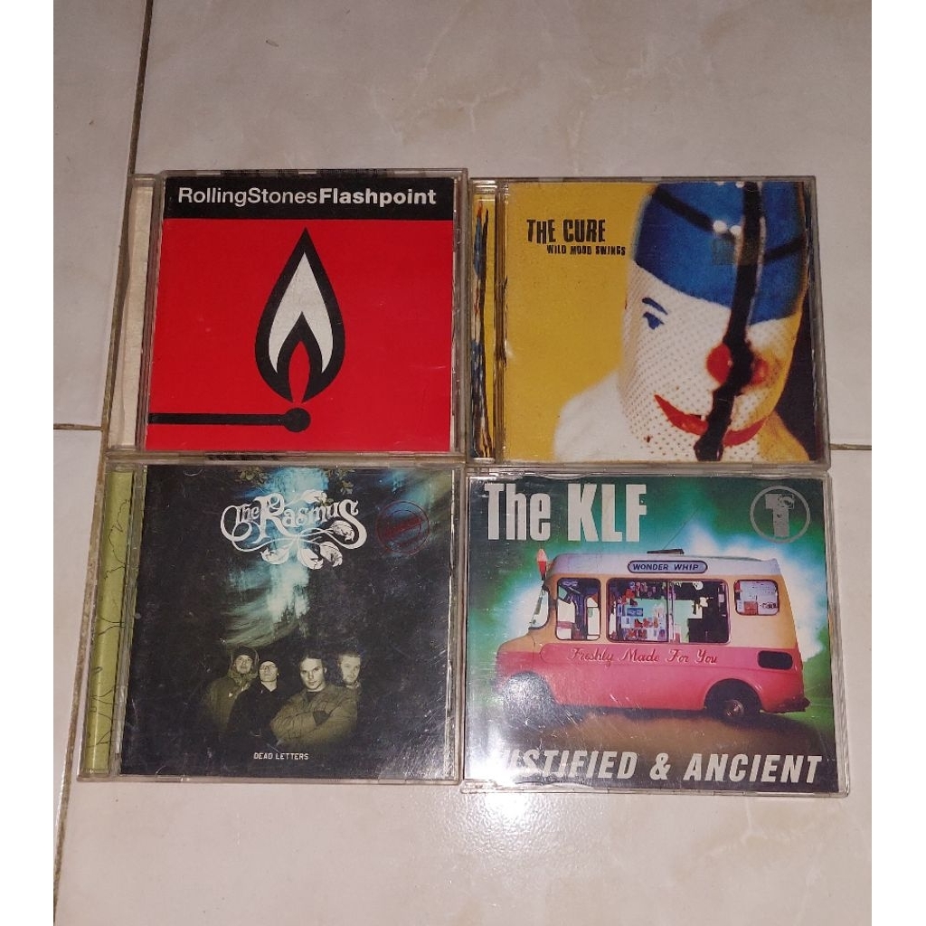 cd THE ROLLING STONES-Flashpoint / THE CURE-Wild Mood Swings / THE RASMUS-Dead Letters / THE KLF-Jus