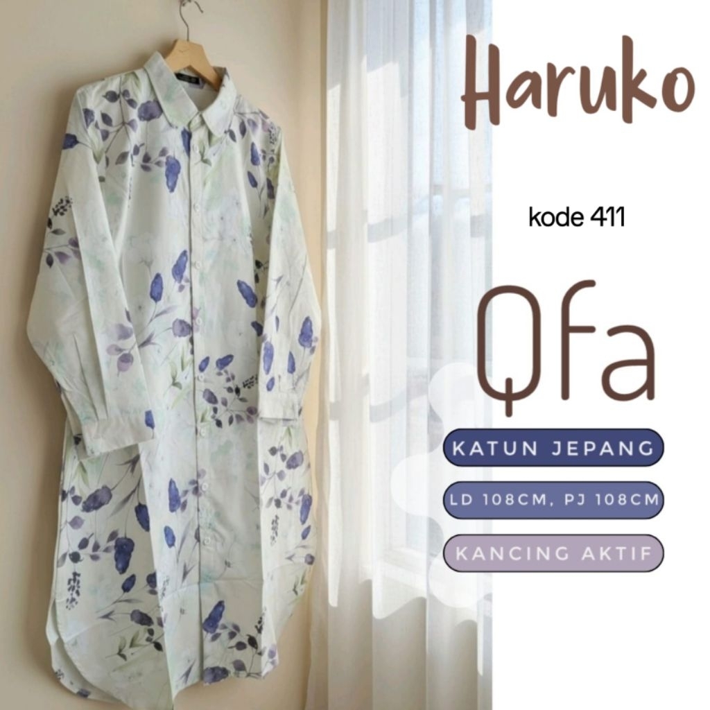 HARUKO TUNIK // MIDORI MIDI VINTAGE PREMIUM // BY QFA