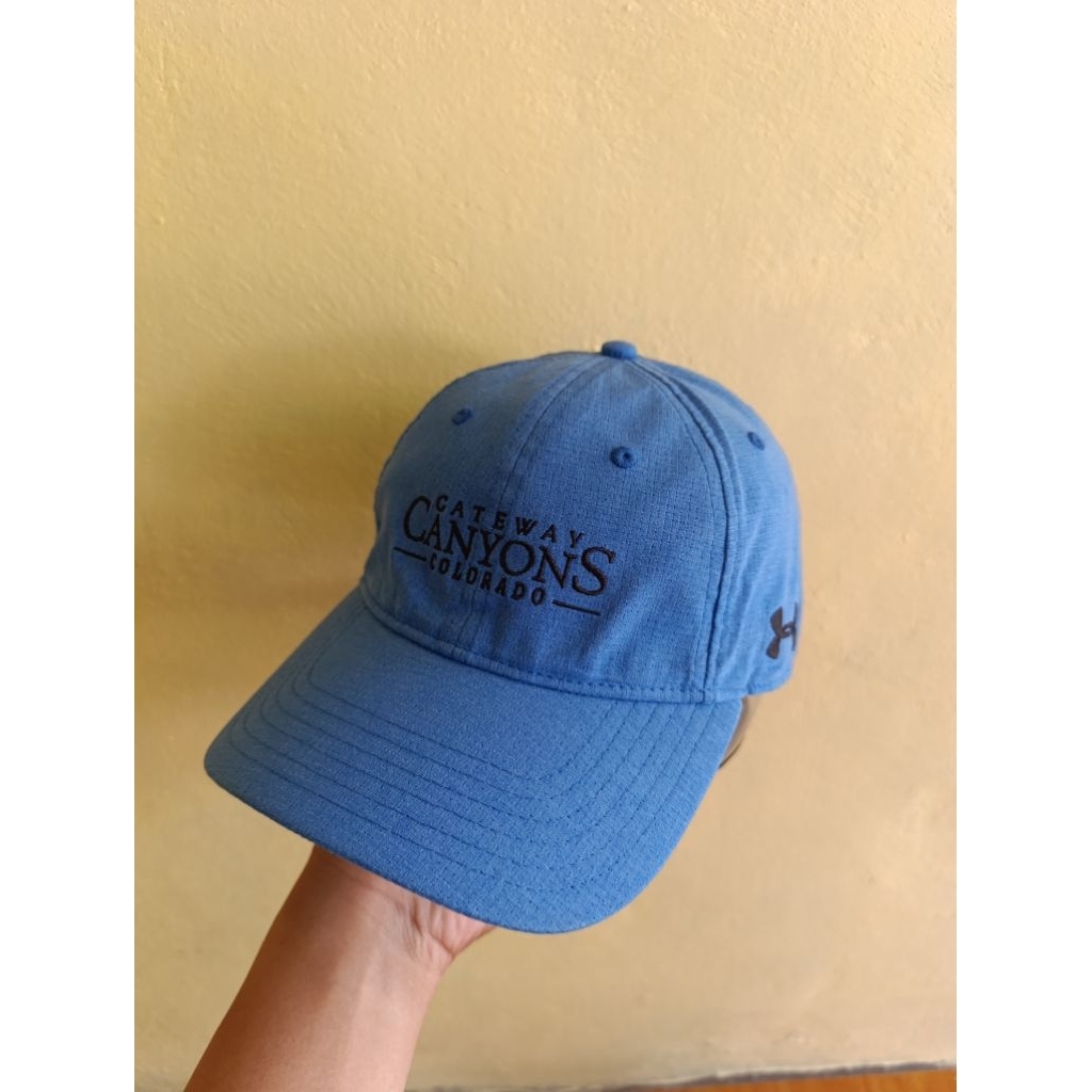 topi golf pria UA original second terbaik polyester ringan