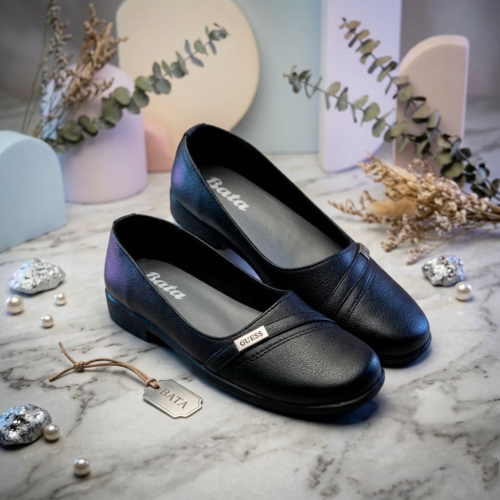 BATA Sepatu Pantofel Wanita Hitam Formal Sepatu Kerja Wanita