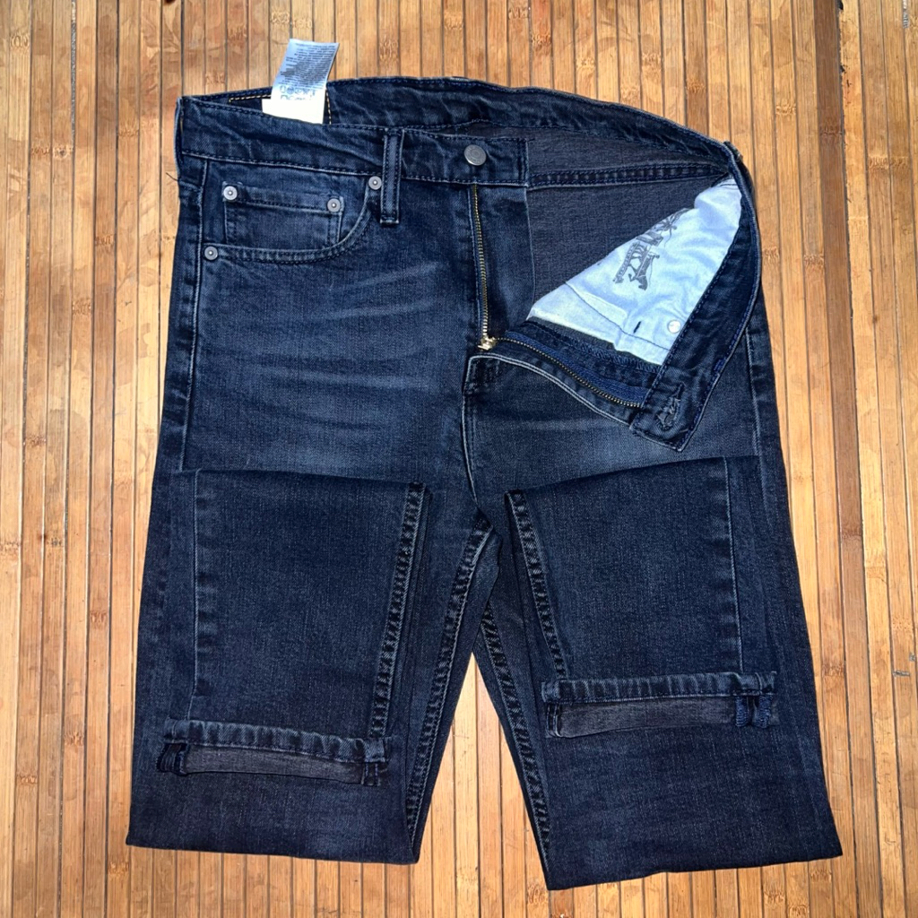 LEVIS 510 SKINNY FIT CHARCOAL STRETCH DENIM JEANS