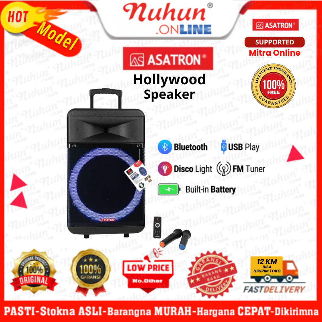 Asatron Speaker Portable Hollywood 15 inch